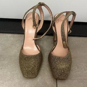 New J Crew Glitter Heels size 9.5